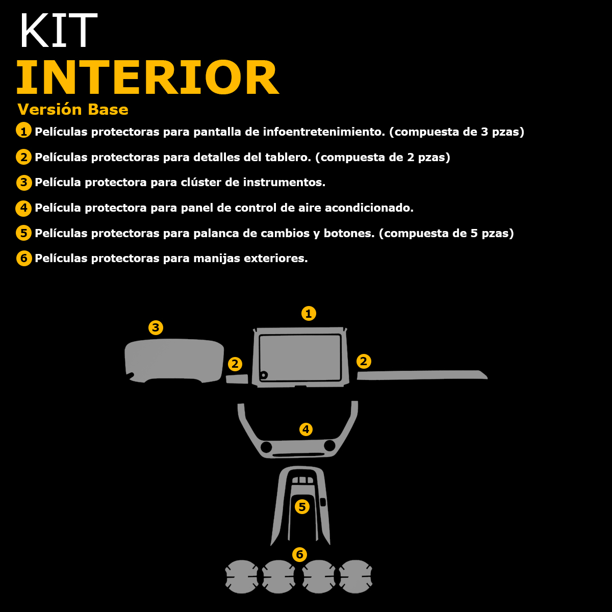 Foto 5 | Protectores Ppf Para Interior De Toyota Corolla 2025