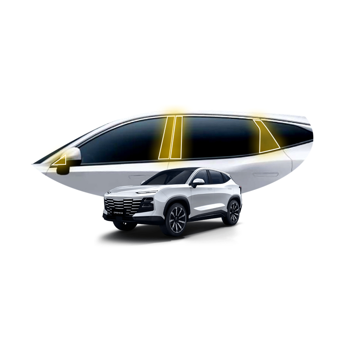 Foto 1 | Protectores Ppf Para Postes De Jetour Dashing 2024-2025