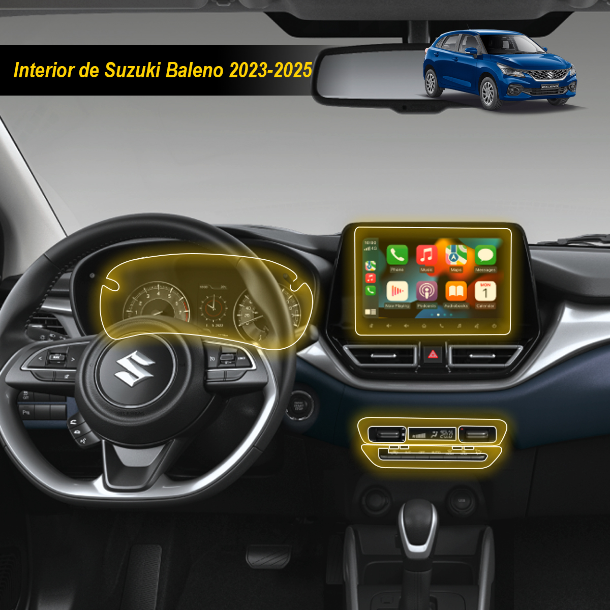 Foto 6 | Protectores Ppf Para Interior De Suzuki Baleno 2023-2025