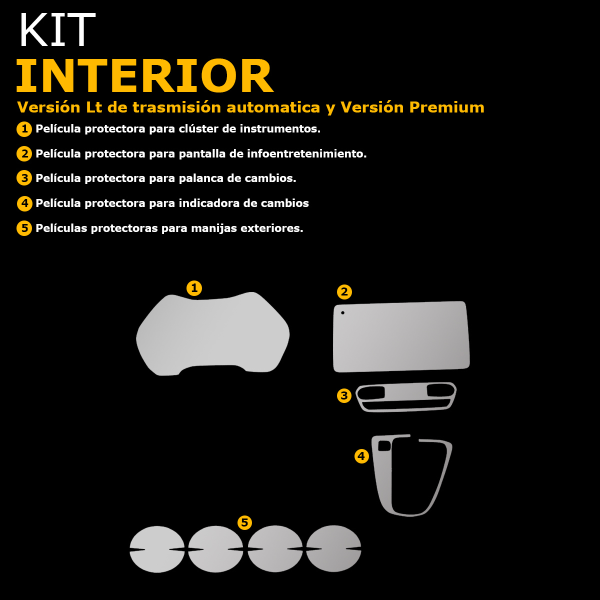 Foto 4 | Protectores Ppf Para Interior De Chevrolet Groove 2025