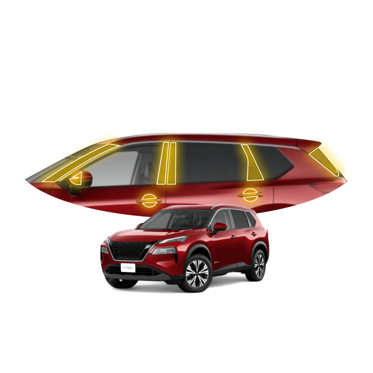 Foto 1 | Protectores Ppf Para Postes Y Manijas De Nissan Xtrail 2025
