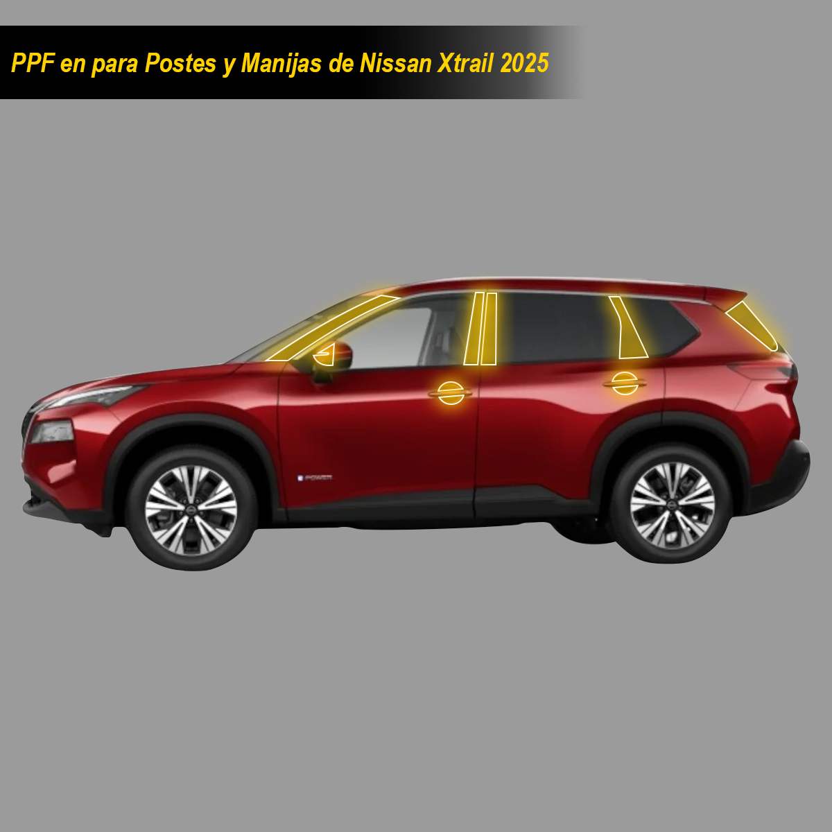 Foto 6 | Protectores Ppf Para Postes Y Manijas De Nissan Xtrail 2025