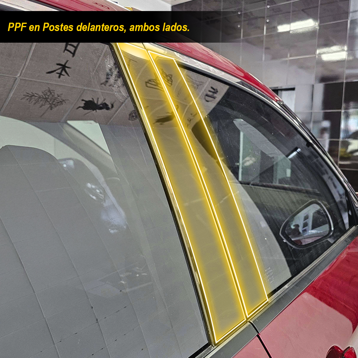 Foto 9 pulgar | Protectores Ppf Para Postes Y Manijas De Nissan Xtrail 2025
