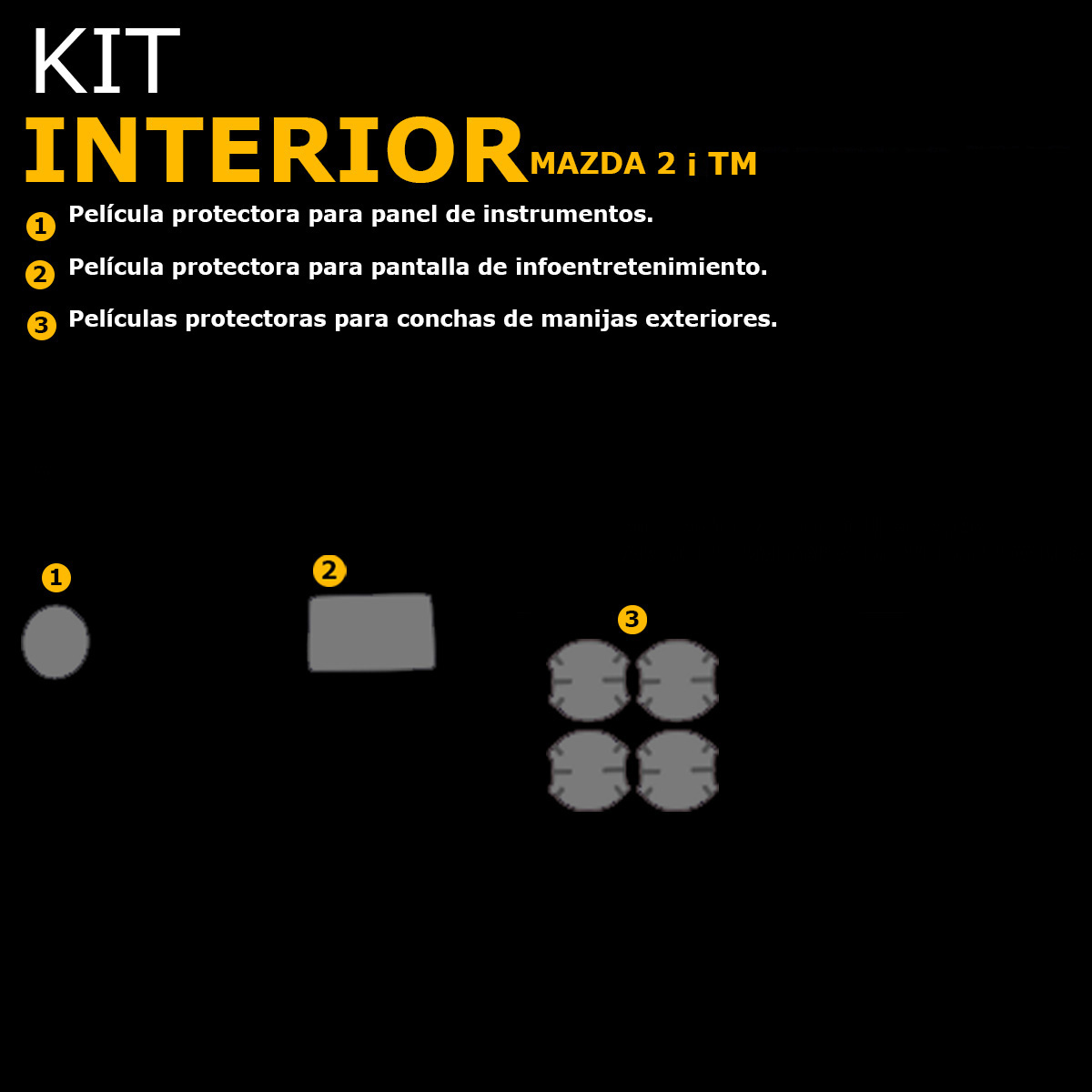 Foto 2 | Protectores Ppf Para Interior De Mazda 2 I Tm 2025