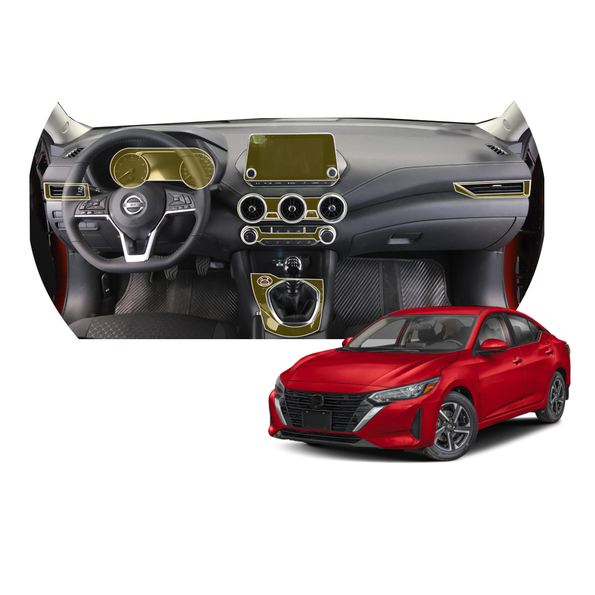 Foto 1 | Protectores Ppf Para Interior De Nissan Sentra Tm 2025
