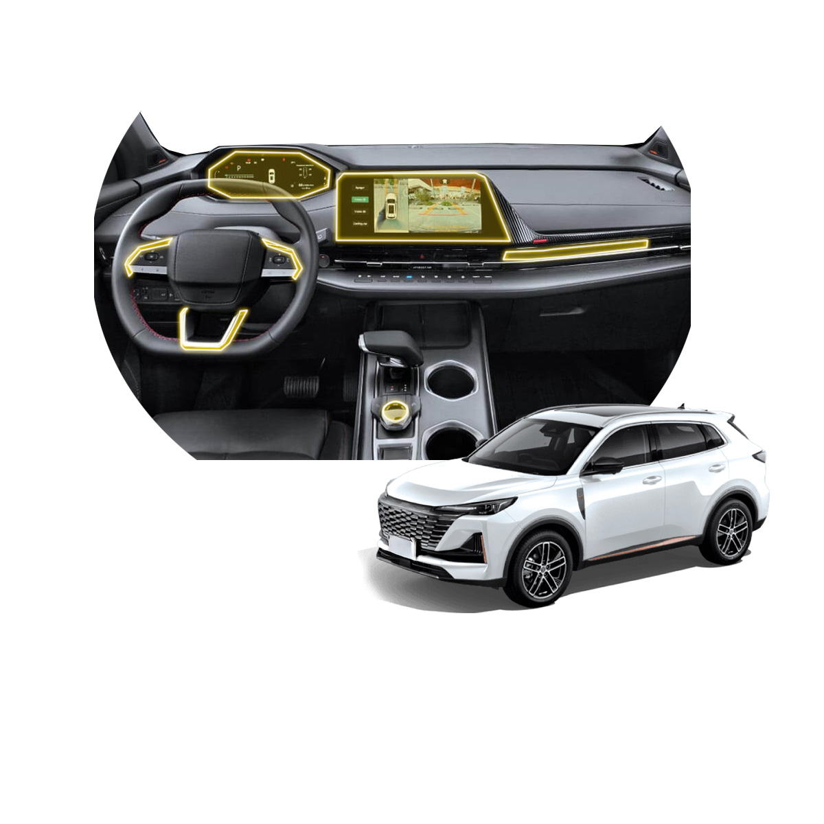 Foto 1 | Protectores Ppf Para Interiores De Changan Cs55 Plus Luxury 2025