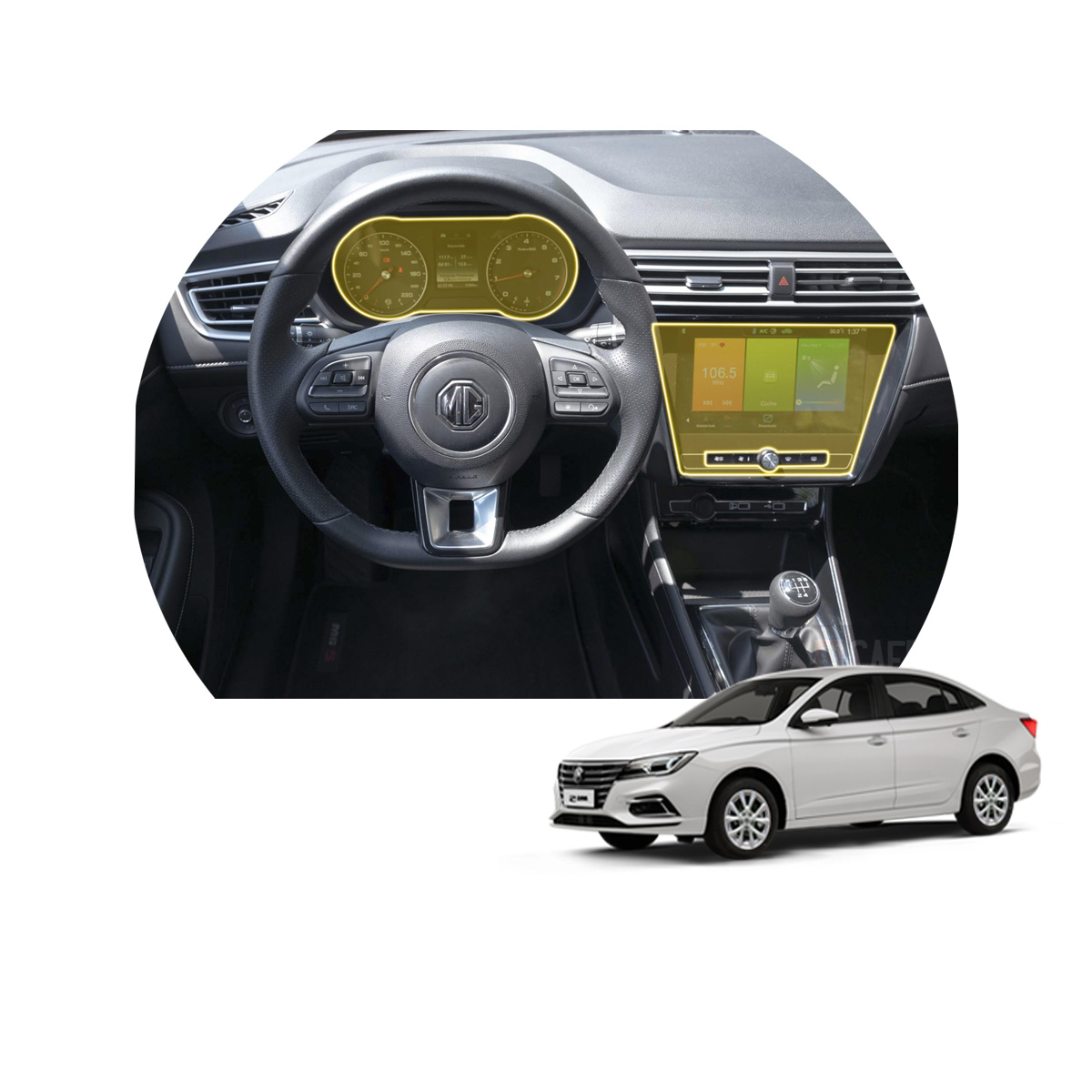 Foto 1 | Protectores Ppf Para Interiores De Mg Mg5 Tm 2024