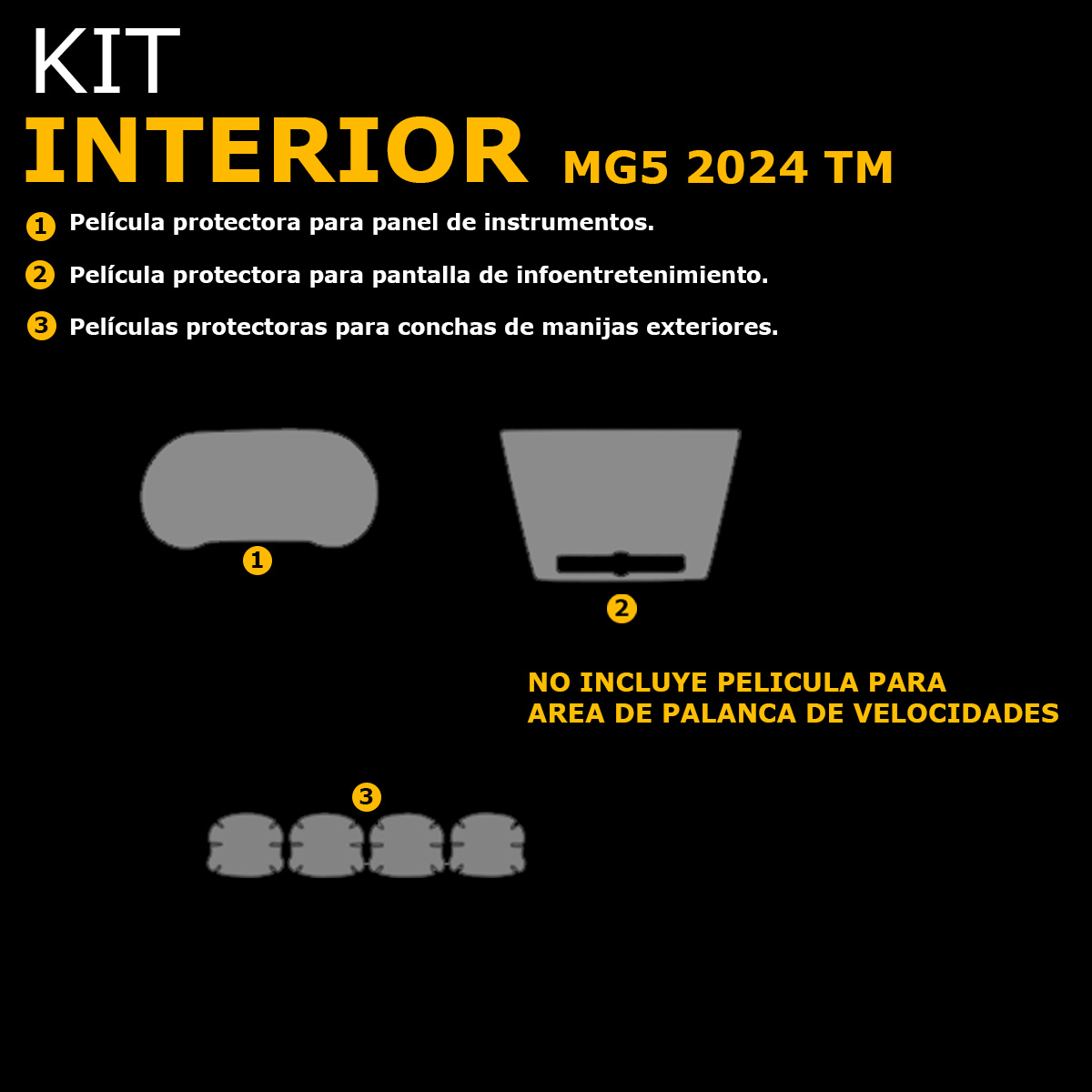 Foto 3 pulgar | Protectores Ppf Para Interiores De Mg Mg5 Tm 2024
