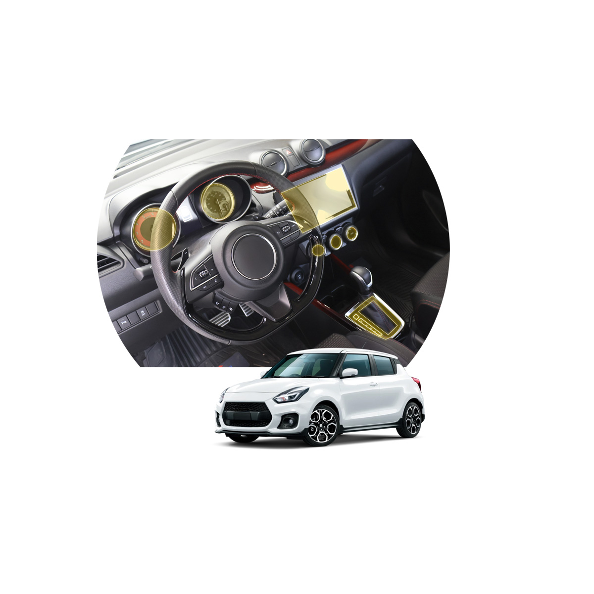 Foto 2 pulgar | Protectores Ppf Para Interior De Suzuki Swift Sport Ta 2024-25