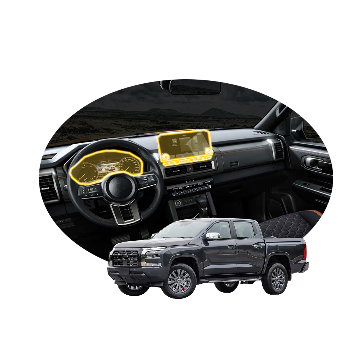 Foto 2 pulgar | Protectores Ppf Para Interior De Mitsubishi L200 Glx Tm 2025