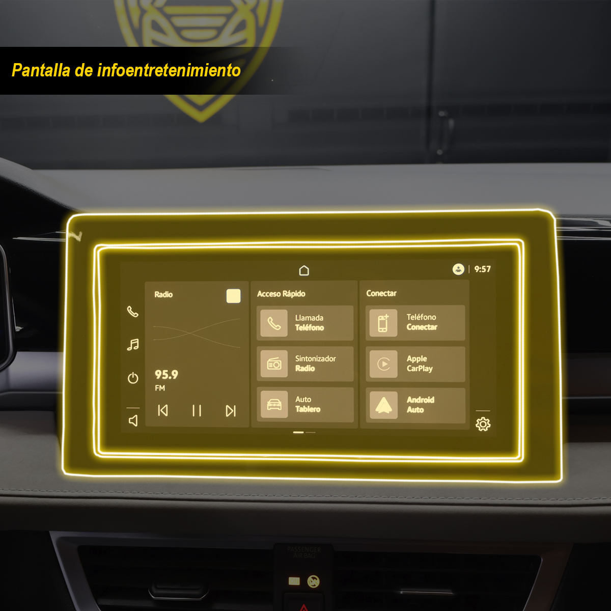 Foto 4 pulgar | Protectores Ppf Para Interior De Vw Taos Trendline 2025