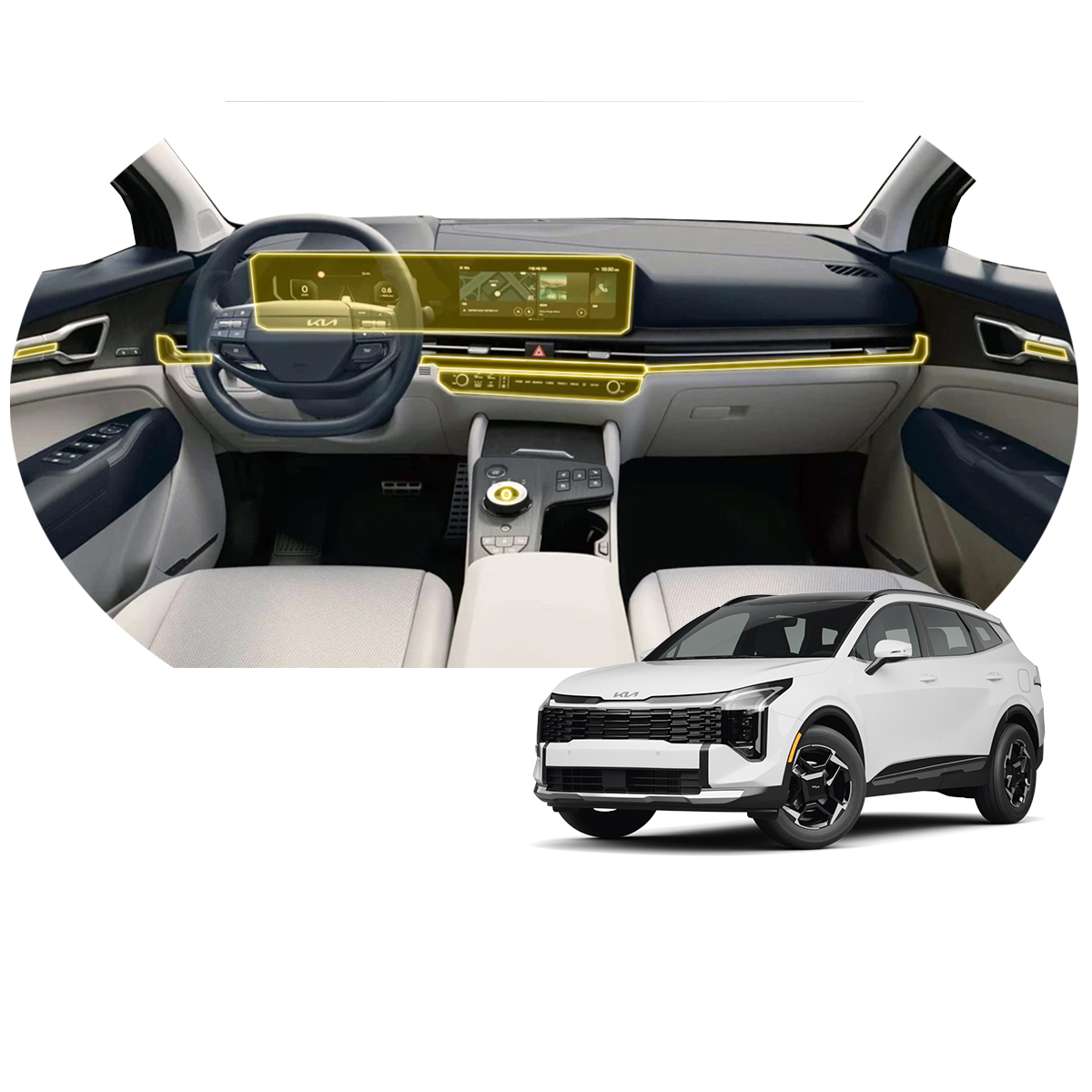 Foto 1 | Protectores Ppf Para Interiores De Kia Sportage X Line 2026