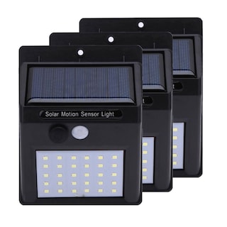 Foto 1 | 3 Lámparas con Sensor de Movimiento Iliosinnova Lámpara solar Negras para Exteriores
