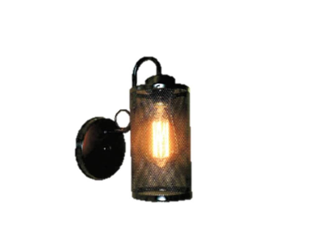 Lámpara Arbotante Cilindro Grande La Luz De Victoria color Café $835