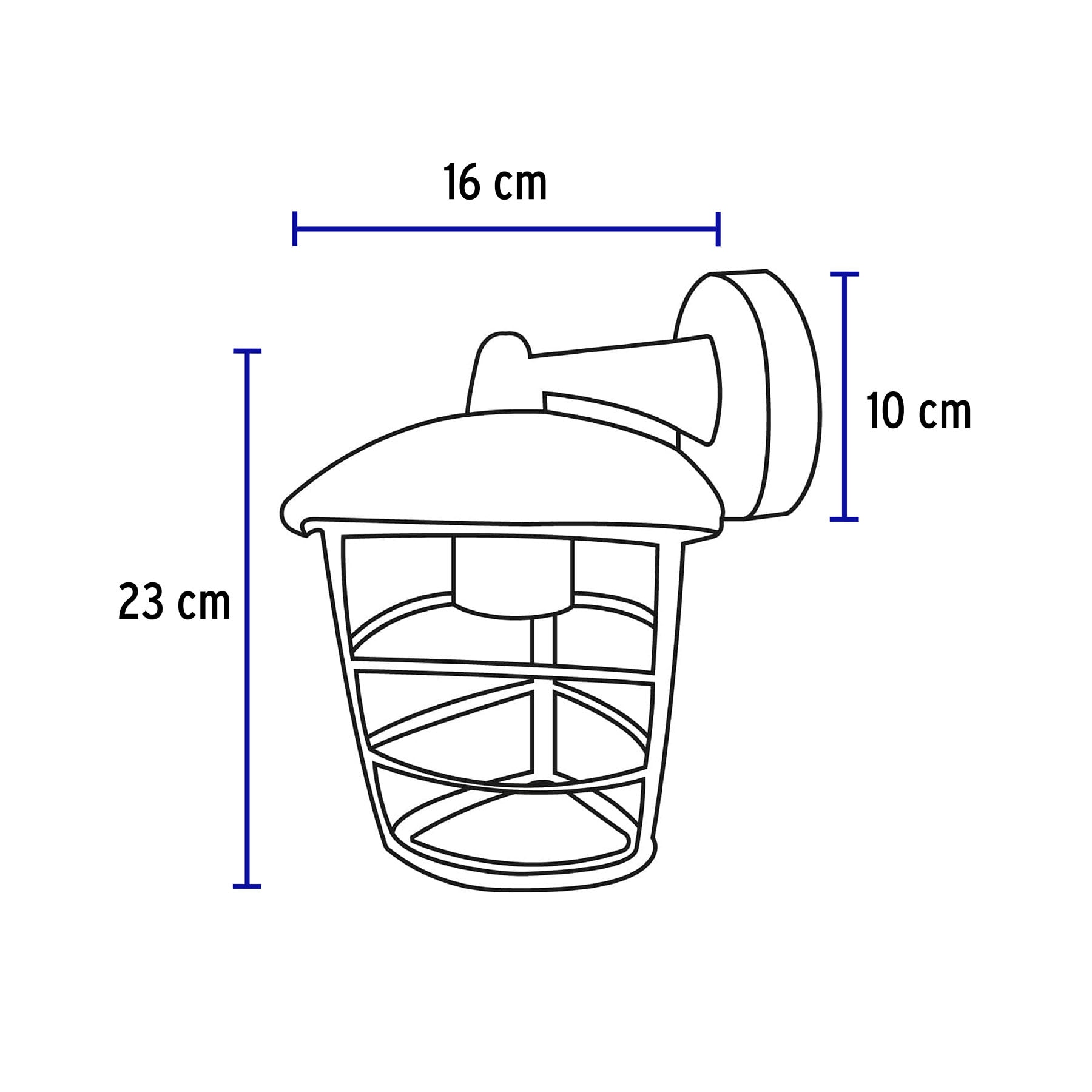 Foto 4 pulgar | Arbotante Farol Susp con Diseño Moderno Volteck color Negro