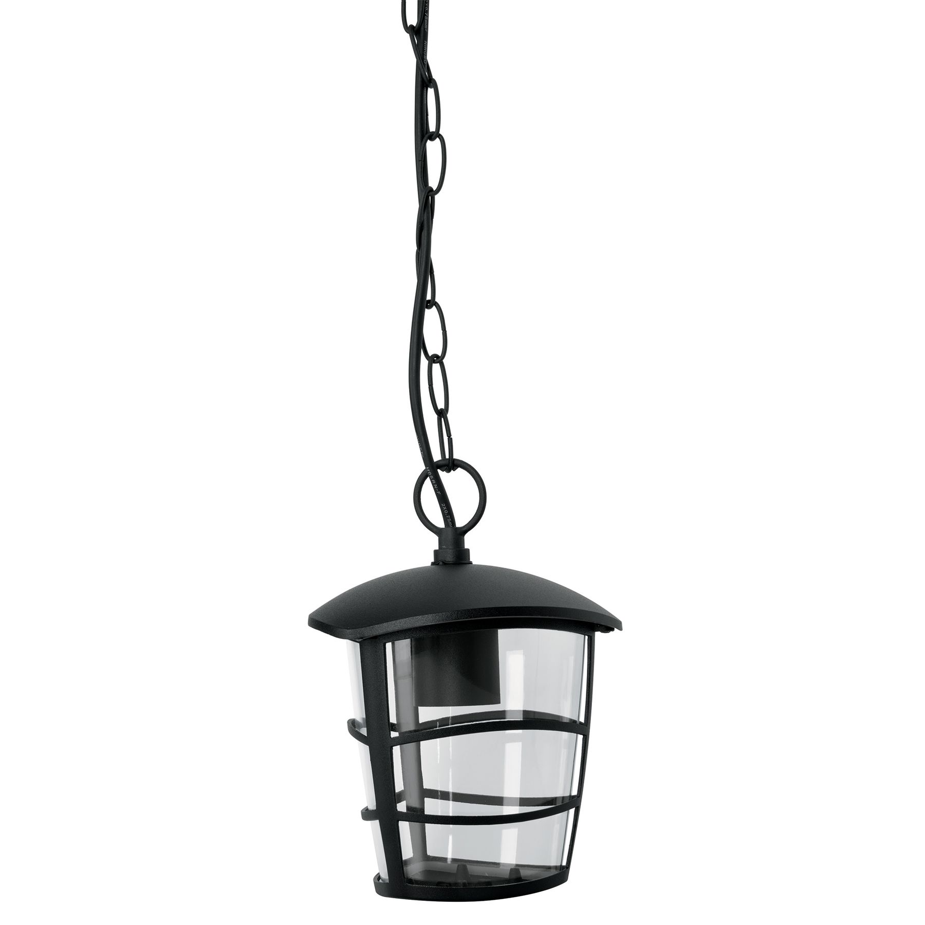 Arbotante Farol Colgante Volteck con Diseño Moderno color Negro