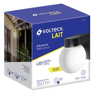 Foto 2 | Arbotante tipo Globo de Led Volteck color Negro