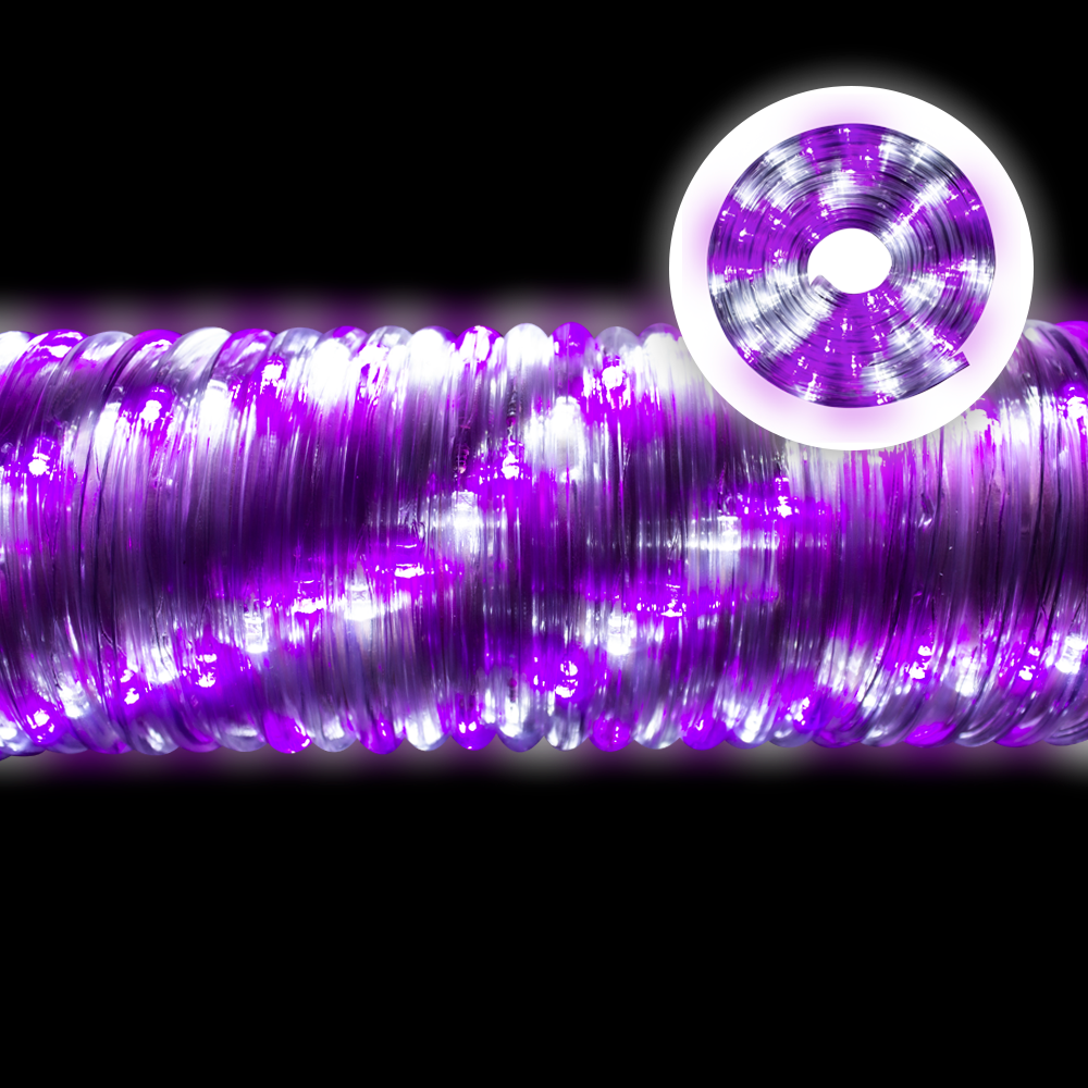 Foto 3 pulgar | Manguera Decorativa Genérico L562380 Luz Led Blanco con Morado Uso Exterior/Interior Cable Recubierto Gel de 10 m