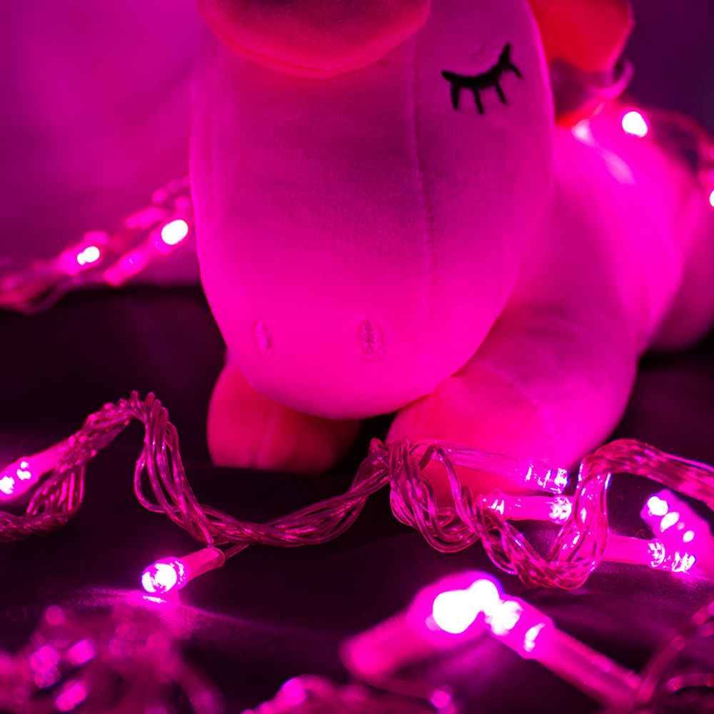 Foto 4 pulgar | Paquete de 3 pz de Serie Decorativa de Luz Led Rosa