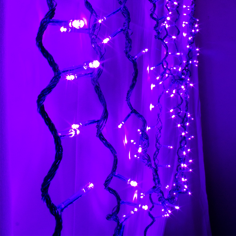 Foto 4 pulgar | Paquete de 3 pz de Serie Decorativa de Luz Led Púrpura