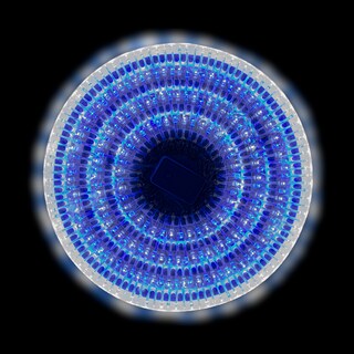 Foto 2 | Serie Decorativa Luz Led color Azul/Blanco 300 Focos 8 Funciones Cable Transparente 13.5 M