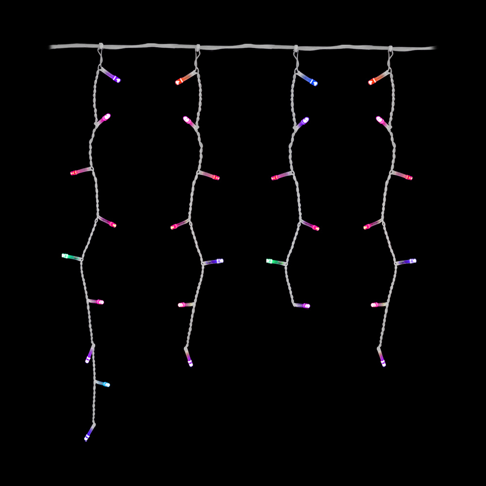 Foto 6 | Cascada Luz Led Genérico Multicolor 500 Focos 8 Funciones Cable Transparente 9 m
