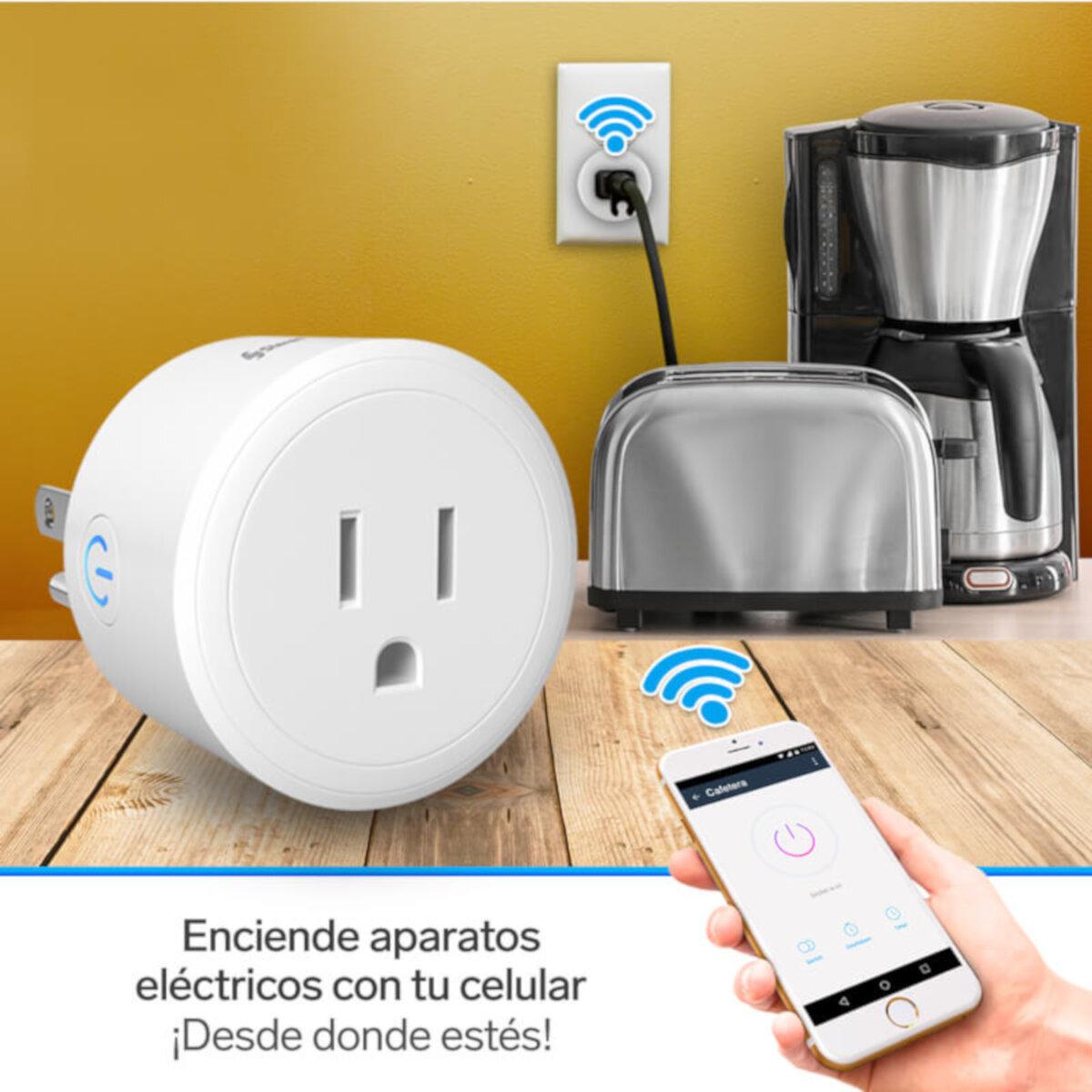 Foto 4 pulgar | Tres Contactos Wi-fi Steren Shome-100/3 color Blanco