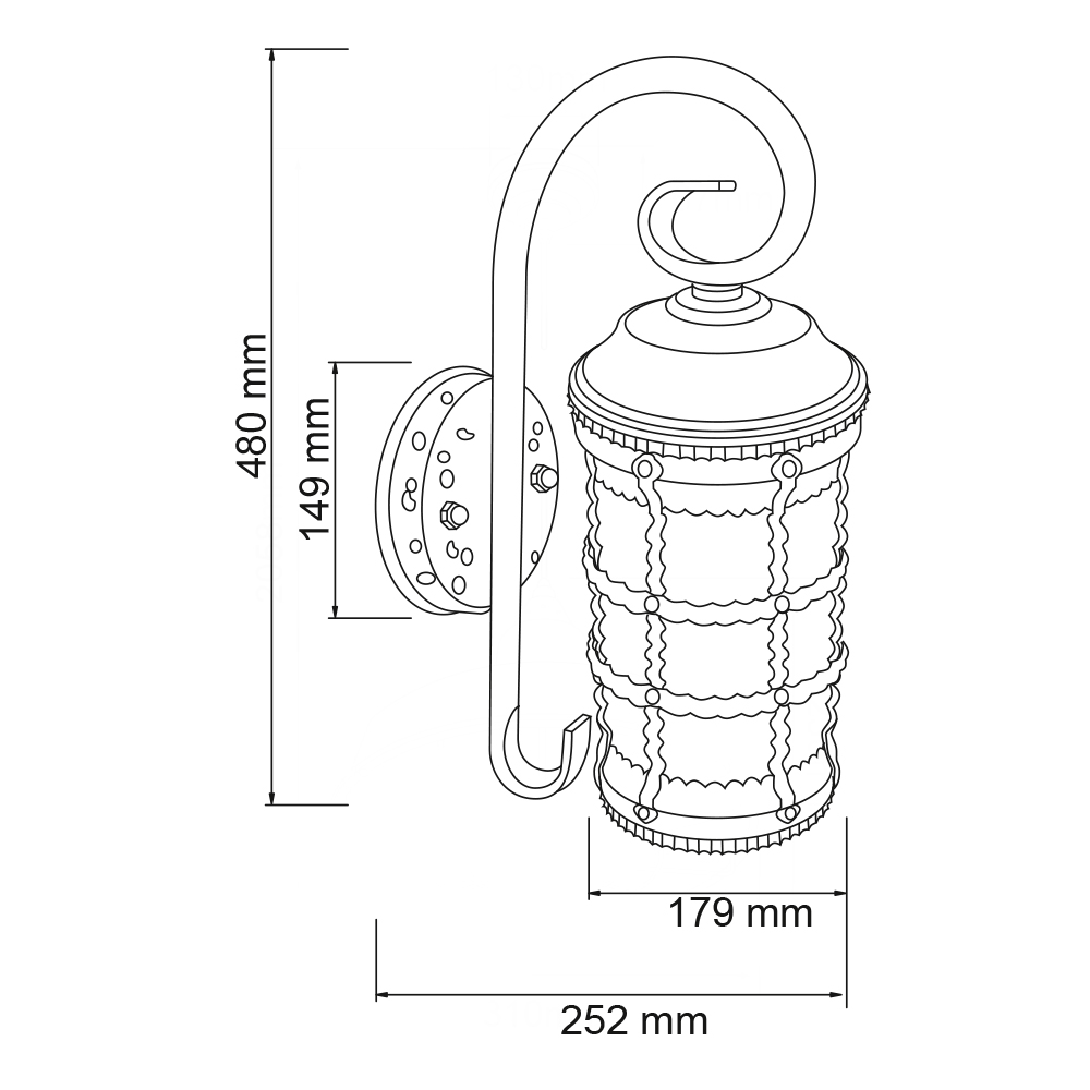 Foto 6 pulgar | Farol de Exterior Tecnolite FTL-4100/BA Multicolor 26 W Base E27