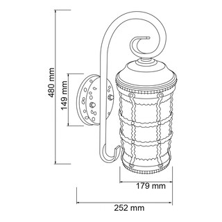 Foto 5 | Farol de Exterior Tecnolite FTL-4100/BA Multicolor 26 W Base E27