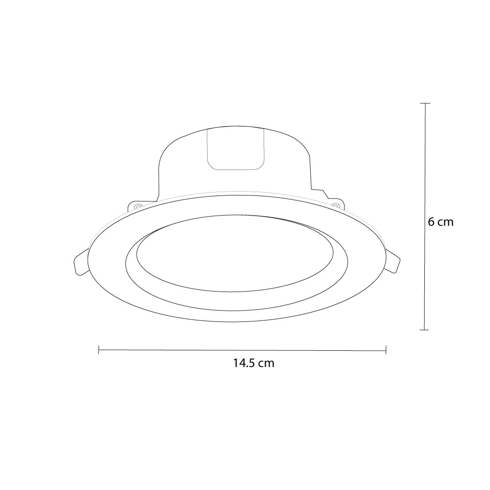 Foto 4 pulgar | Empotrado para Techo Led Nobu 12w Luz Blanca