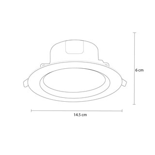 Foto 3 | Empotrado para Techo Led Nobu 12w Luz Blanca