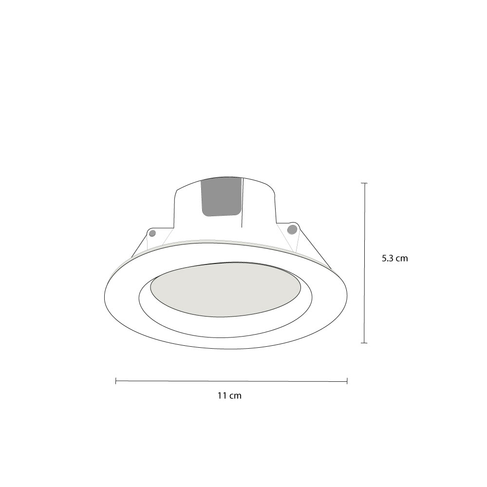 Foto 4 pulgar | Empotrado Led  para Techo Nobu 5w