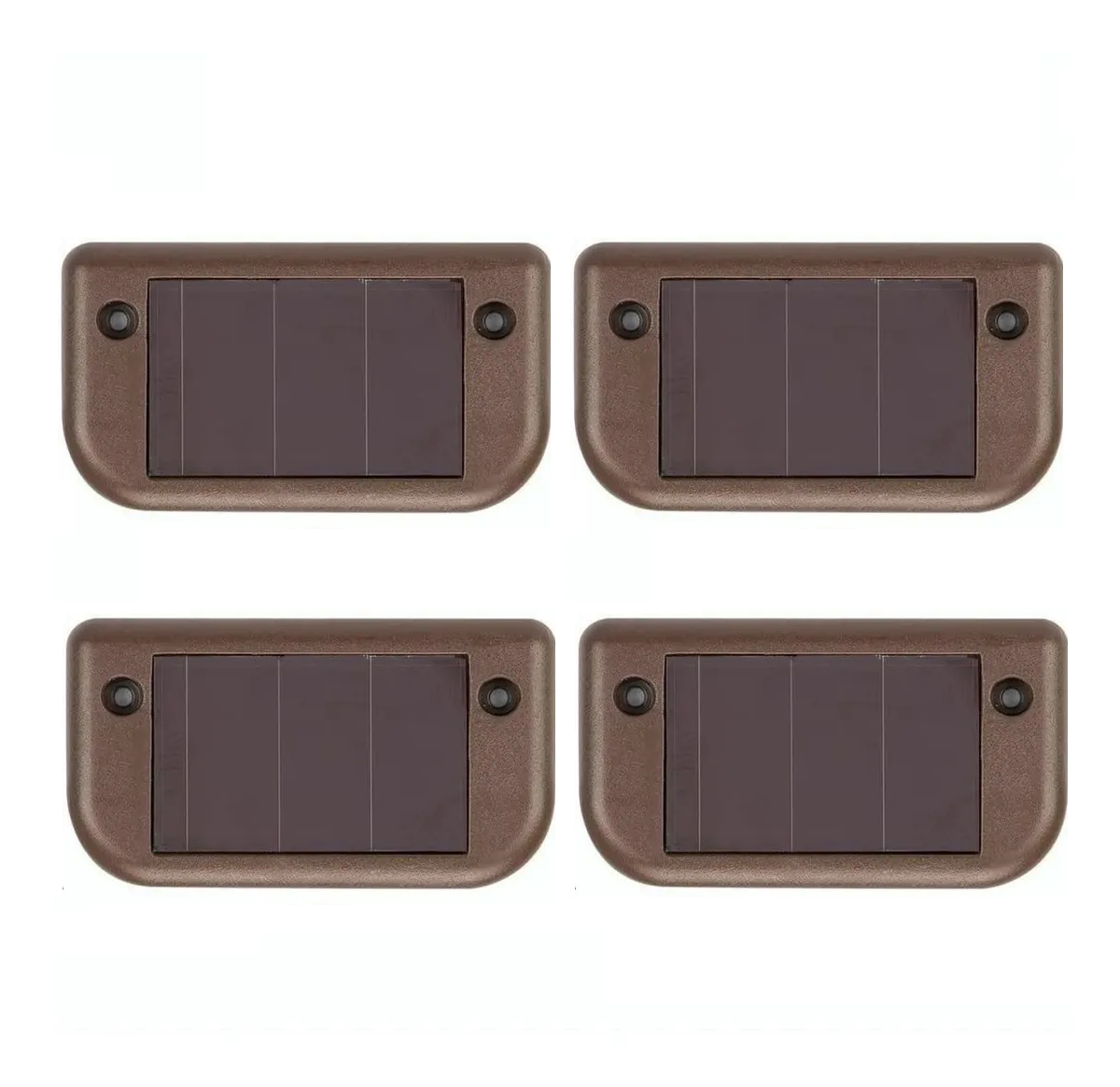 Set de 4 Lámpara Solar Led de Pared Malubero color Marrón