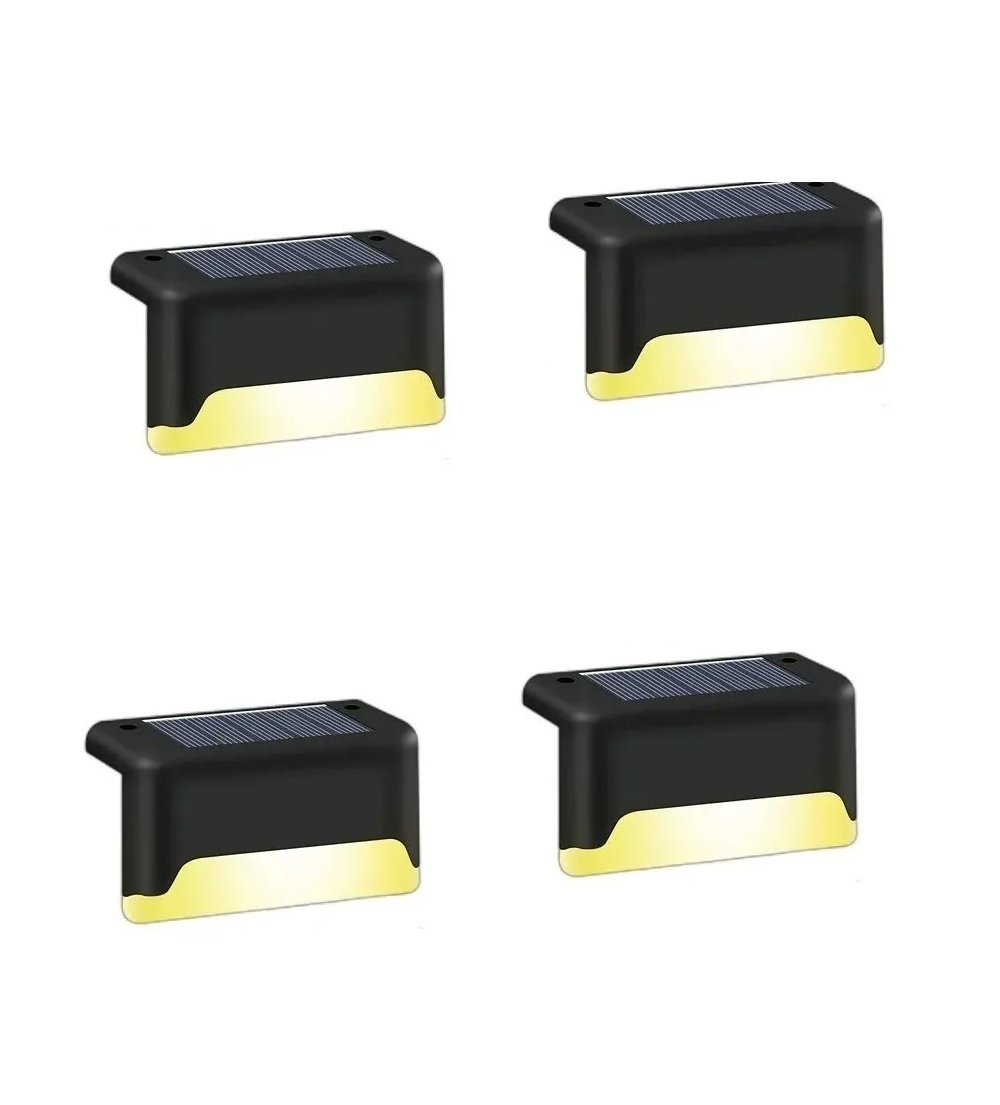 Set de 4 Lámpara Solar Led de Pared Malubero color Negro