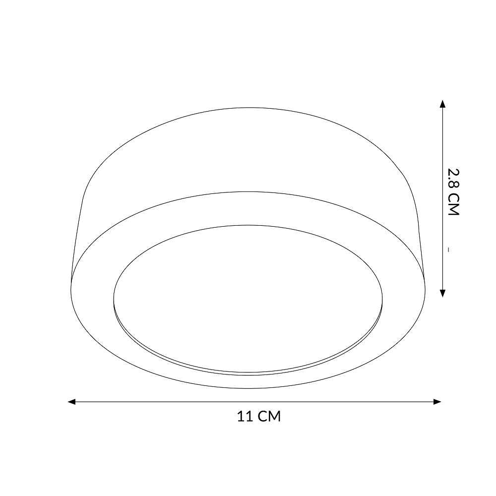 Foto 6 pulgar | Plafón Mil Luces para Techo Elif 6 w 6400 k