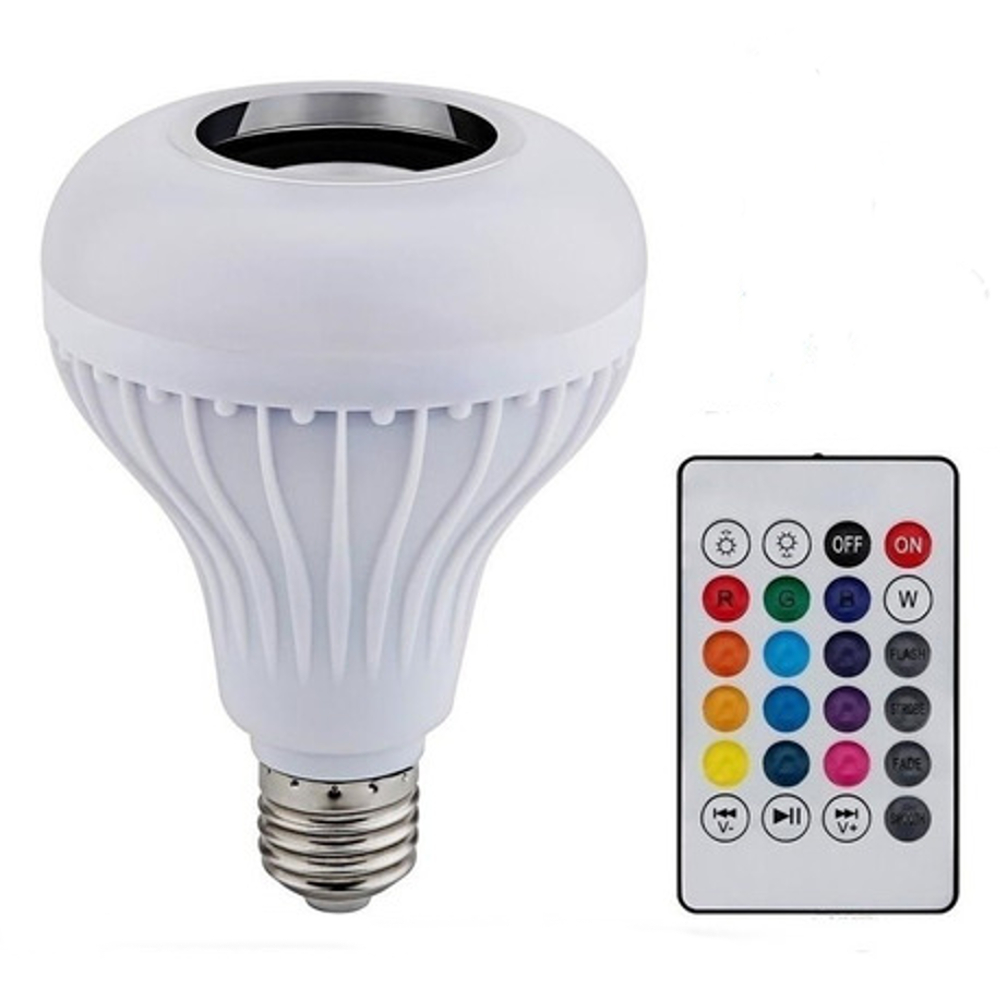 Foco Bocina Led Rgb color Blanco