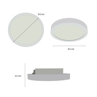Foto 3 | Plafón Akari Luz Blanca 6w Mil Luces color Blanco