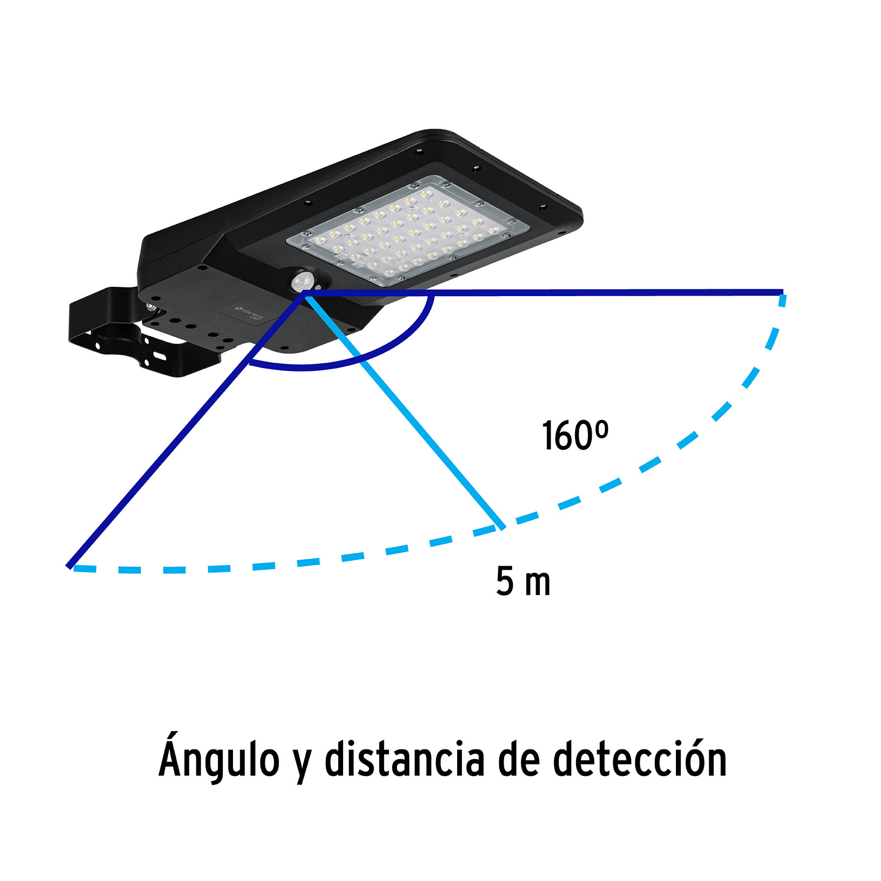 Foto 3 pulgar | Luminario Suburbano Truper SUB-902L color Negro de LED 15 W con Panel Solar Volteck