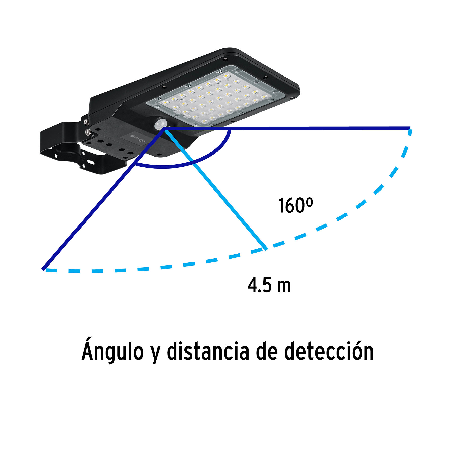 Foto 3 pulgar | Luminario Suburbano Truper De Led 8 W Con Panel Solar Volteck