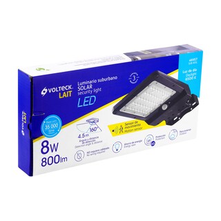 Foto 3 | Luminario Suburbano Truper De Led 8 W Con Panel Solar Volteck