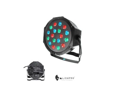 Foto 3 | Cañon De Led Alien Pro Par18x3 Rgb Audio Ritmico 18 Leds