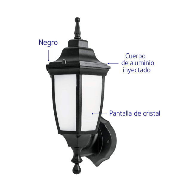 Foto 3 pulgar | Arbotante Farol Soportado Volteck ARB-101L