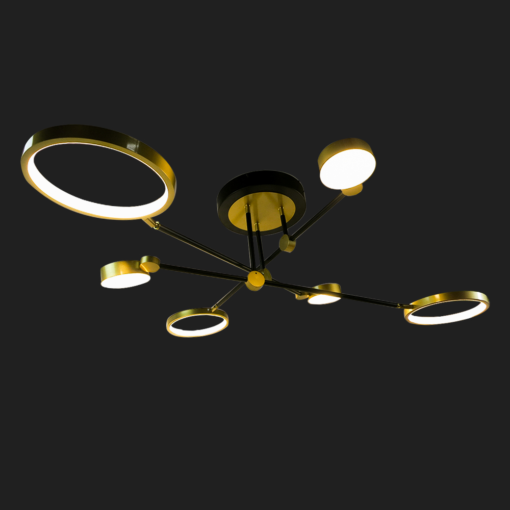 Foto 4 pulgar | Lámpara Semicolgante Mil Luces SPN-STELLARIUM-006 color Dorado 50w