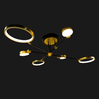 Foto 3 | Lámpara Semicolgante Mil Luces SPN-STELLARIUM-006 color Dorado 50w