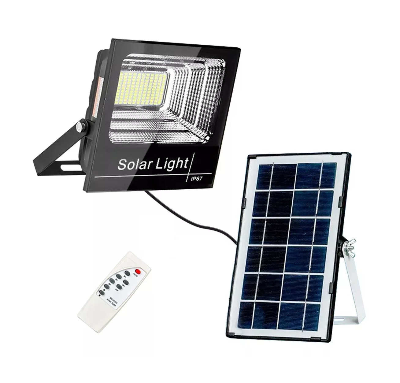 Lámpara Solar de 30 W Belug color Negro