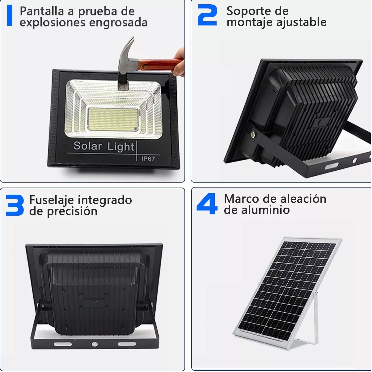 Foto 3 pulgar | Lámpara Solar de 30 W Belug color Negro