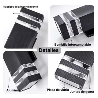 Foto 3 | Lámpara de Pared Exterior LED Eo Safe Imports ESI-4594 color Negro Impermeable