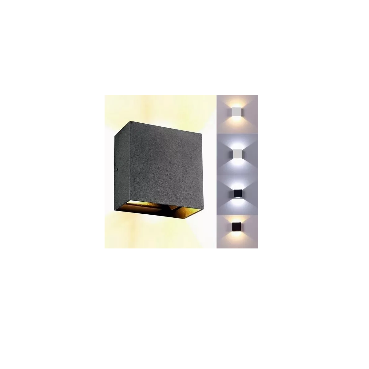 Foto 2 | Lámpara de Pared LED Eo Safe Imports Esi-4597 color Negro de 12 W Foco Flotante Moderno Luz Blanca