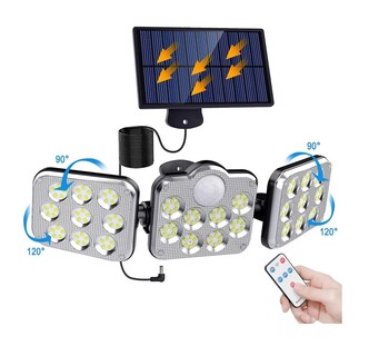 Foto 2 | Lámpara Led Solar Belug de Pared 3 Modos