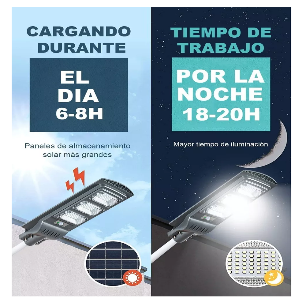 Foto 4 | Lámpara Led Solar Belug 300w color Negro